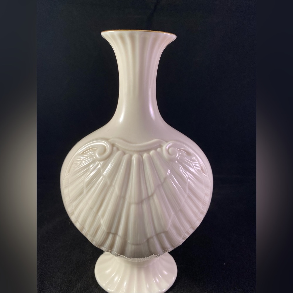 LENOX Agean Bud Vase 24K Trim Porcelain **Pre-owned